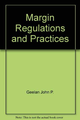 Beispielbild fr Margin Regulations and Practices zum Verkauf von HPB-Red