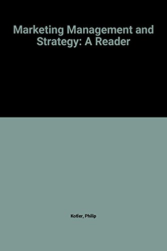 9780135573655: Marketing Management and Strategy: A Reader