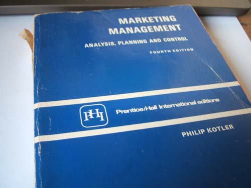 9780135579831: Marketing Management: Analysis, Planning and Control
