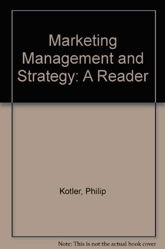 9780135581223: Marketing Management and Strategy: A Reader