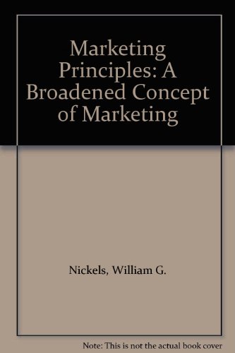 9780135582053: Marketing Principles: A Broadened Concept of Marketing