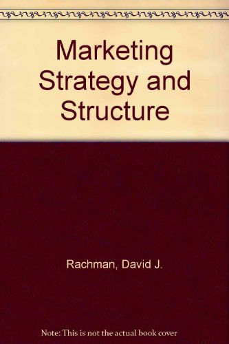Stock image for Marketing Strategy and Structure for sale by Wonder Book