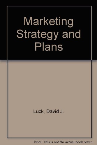 9780135587355: Marketing Strategy and Plans