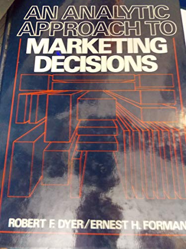 Stock image for An Analytic Approach to Marketing Decisions/Book and Disk for sale by Redux Books
