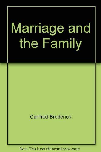 Beispielbild fr Marriage and the family zum Verkauf von Jenson Books Inc