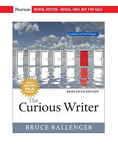 Beispielbild fr The Curious Writer, MLA Update, Brief Edition [RENTAL EDITION] zum Verkauf von BooksRun