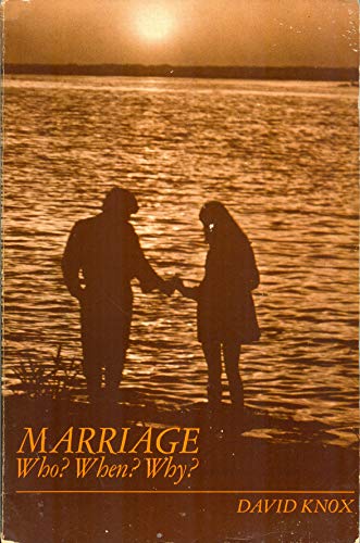 Beispielbild fr Marriage: who? when? why? (Prentice-Hall sociology series) zum Verkauf von Wonder Book