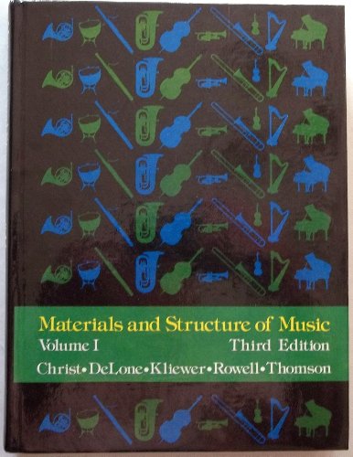 Beispielbild fr Materials and Structure of Music zum Verkauf von Better World Books