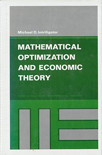 9780135617533: Mathematical Optimization and Economic Theory (Prentice-Hall series in mathematical economics)
