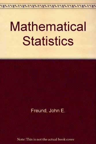 Beispielbild fr Mathematical statistics zum Verkauf von Jenson Books Inc