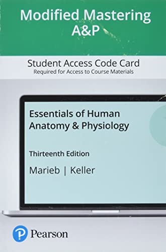 Stock image for Modified Mastering AAndP with Pearson eText -- Standalone Access Card -- for Essentials of Human Anatomy And Physiology - 18 months for sale by jasonybooks