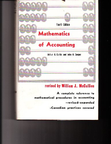 Imagen de archivo de Mathematics of Accounting a la venta por HPB-Red