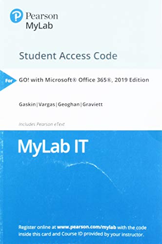 Stock image for MyLab IT with Pearson eText -- Access Card -- for GO! with Microsoft Office 365, 2019 Edition for sale by jasonybooks