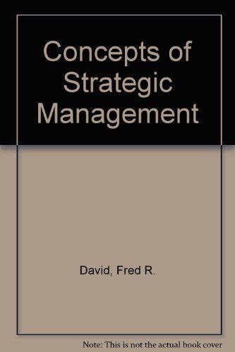 9780135654668: Concepts of Strategic Management