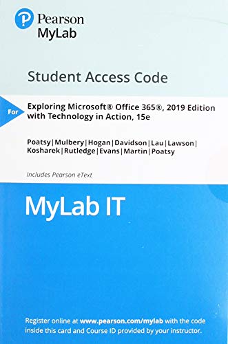 Stock image for MyLab IT with Pearson eText -- Access Card -- for Exploring 2019 with Technology in Action for sale by jasonybooks