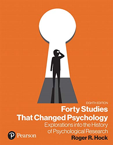 Imagen de archivo de Forty Studies That Changed Psychology [rental Edition] a la venta por ThriftBooks-Dallas