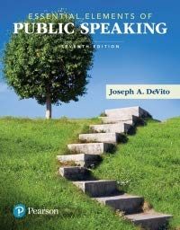 Stock image for Essential Elements of Public Speaking [RENTAL EDITION] for sale by Front Cover Books