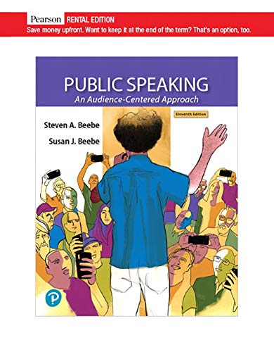 9780135709719: Public Speaking: An Audience-Centered Approach [RENTAL EDITION] (11th Edition)