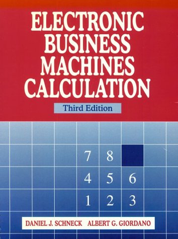 Beispielbild fr Electronic Business Machines Calculation (3rd Edition) zum Verkauf von HPB-Red