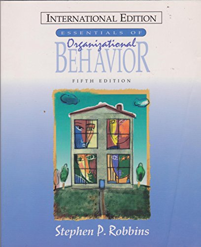 Beispielbild fr Essentials of Organizational Behavior (Prentice Hall International Editions) zum Verkauf von Reuseabook
