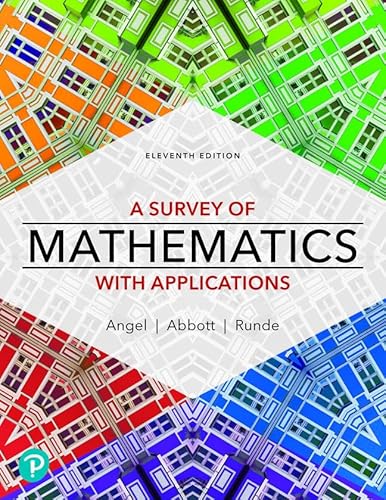 9780135740453: A Survey of Mathematics With Applications