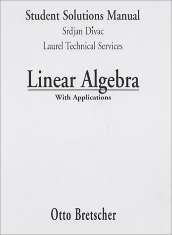 Linear Algebra and Application (9780135762738) by Bretscher, Otto K.