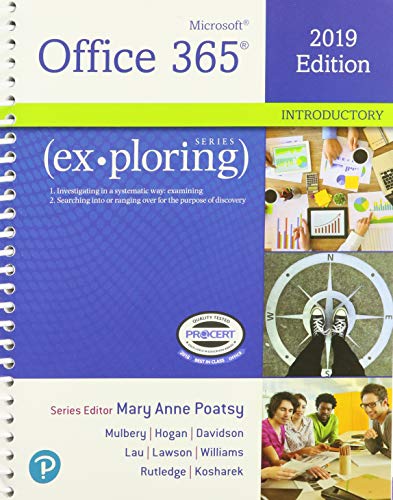 Beispielbild fr Exploring Microsoft Office 2019 Introductory, 1/e + MyLab IT w/ Pearson eText zum Verkauf von Pangea