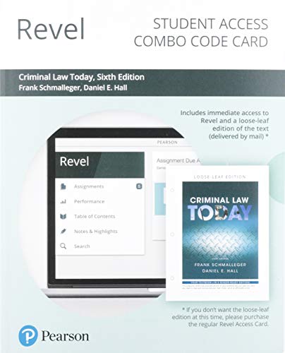 Stock image for Revel for Criminal Law Today -- Combo Access Card for sale by SecondSale