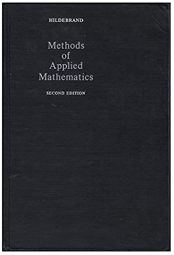 Imagen de archivo de Methods of Applied Mathematics (Reference Ed) a la venta por Jenson Books Inc