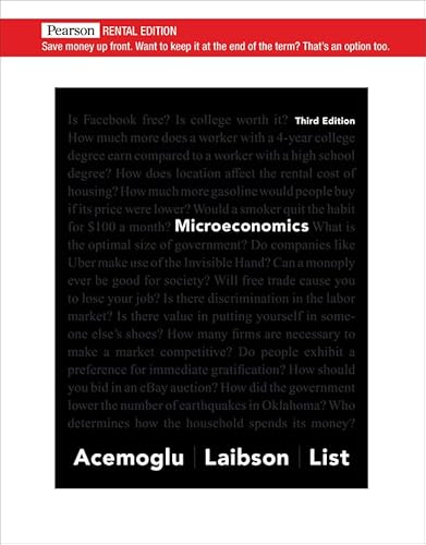9780135798614: Microeconomics [RENTAL EDITION]