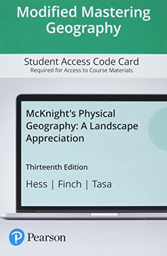 Stock image for McKnight's Physical Geography: A Landscape Appreciation -- Modified Mastering Geography with Pearson eText Access Code for sale by Textbooks_Source