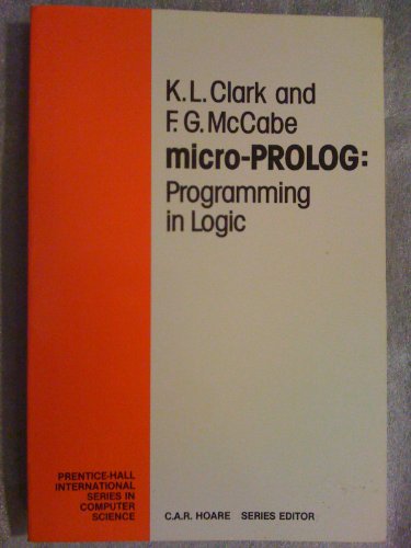 9780135812648: Micro-Prolog: Programming in Logic