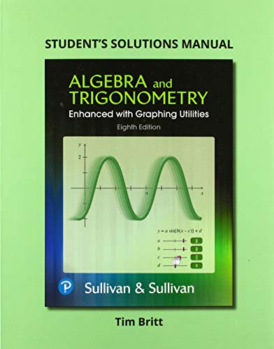 Stock image for Student's Solutions Manual for Algebra and Trigonometry Enhanced with Graphing Utilities for sale by Revaluation Books