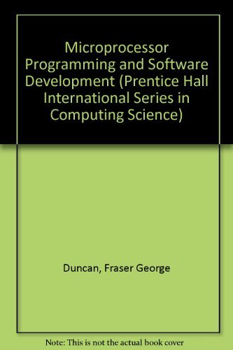 Imagen de archivo de Microprocessor Programming and Software Development a la venta por BookDepart