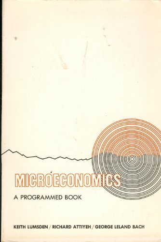 Stock image for Microeconomics : A Programmed Book for sale by Better World Books