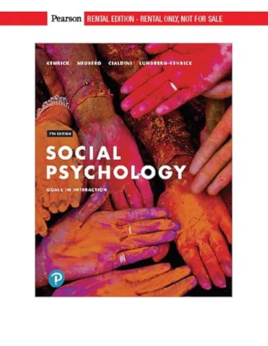 Stock image for Social Psychology: Goals in Interaction for sale by dsmbooks