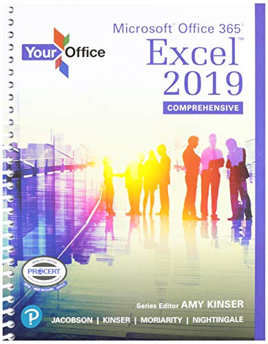 Beispielbild fr Your Office: Microsoft Excel 2019 Comprehensive Plus MyLab IT with Pearson eText zum Verkauf von GoldenWavesOfBooks