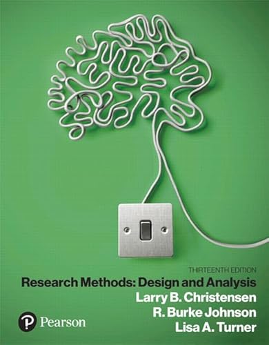 9780135849255: Research Methods, Design, and Analysis