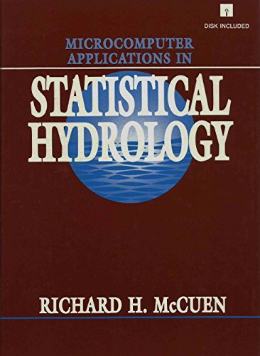Imagen de archivo de Microcomputer Applications in Statistical Hydrology/Book and Disks a la venta por Tim's Used Books  Provincetown Mass.