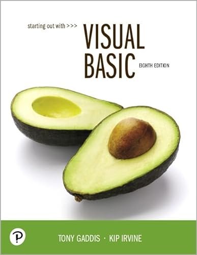 9780135862476: Starting Out With Visual Basic