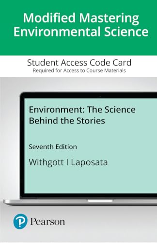 9780135866047: Environment: The Science Behind the Stories -- Modified Mastering Environmental Science with Pearson eText Access Code