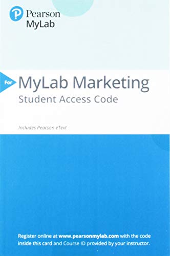 Stock image for 2019 MyLab Marketing with Pearson eText -- Access Card -- for Marketing: An Introduction for sale by BookHolders