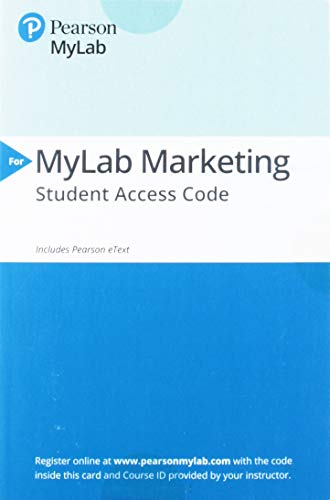 Imagen de archivo de 2019 Mylab Marketing with Pearson Etext -- Standalone Access Card-- For Marketing Management a la venta por Revaluation Books