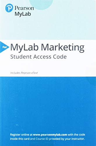 9780135890394: Marketing Management - 2019 Mylab Marketing With Pearson Etext Standalone Access Card