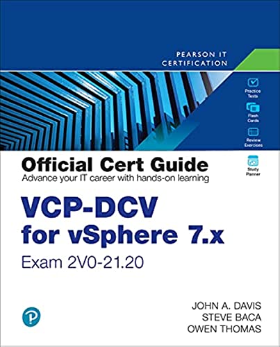 Beispielbild fr VCP-DCV for vSphere 7.x (Exam 2V0-21.20) Official Cert Guide (VMware Press Certification) zum Verkauf von BooksRun