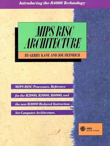 Beispielbild fr Mips Risc Architecture zum Verkauf von HPB-Red