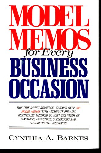 9780135904800: Model Memos for Every Business Occasion