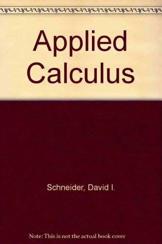9780135905302: Applied Calculus