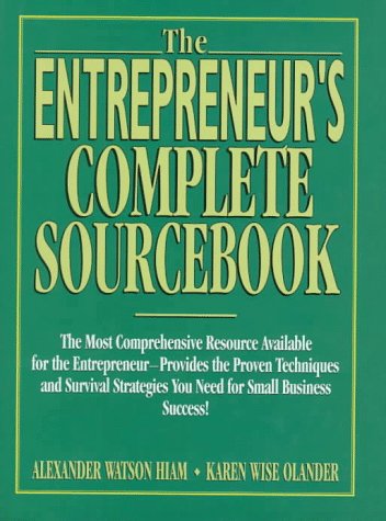Imagen de archivo de The Entrepreneur's Complete Sourcebook a la venta por Ergodebooks