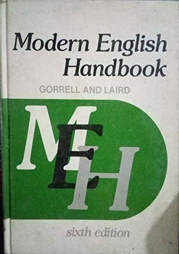 Stock image for Modern English Handbook for sale by Bank of Books